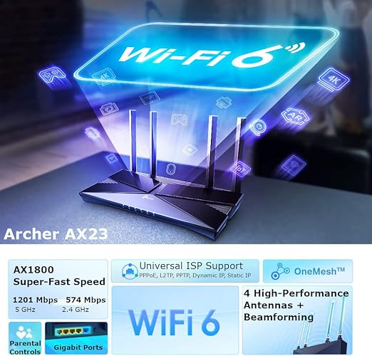 TP-Link Archer AX23 AX1800 gamingstoreuae TP-Link Archer AX23 AX1800 gamingstoreuae